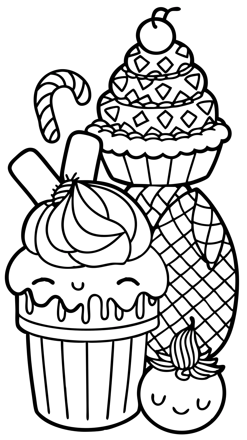 coloriages de dessert